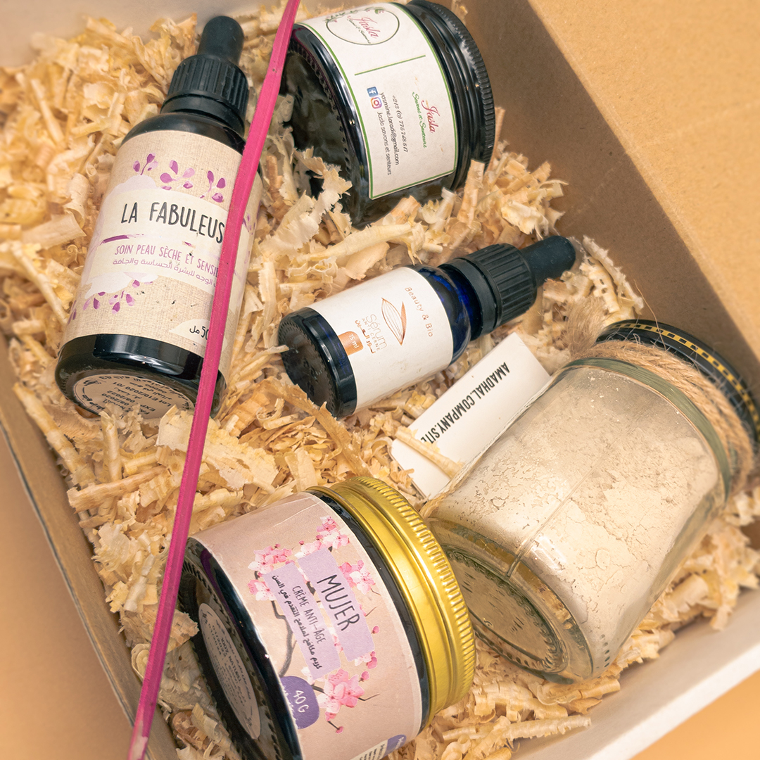 box containing natural Algerian cosmetic products