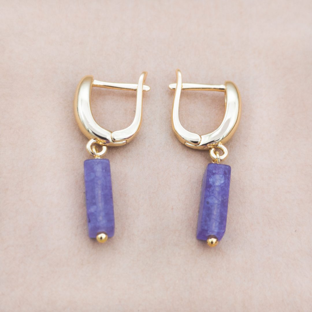 Boucles d'oreilles améthyste