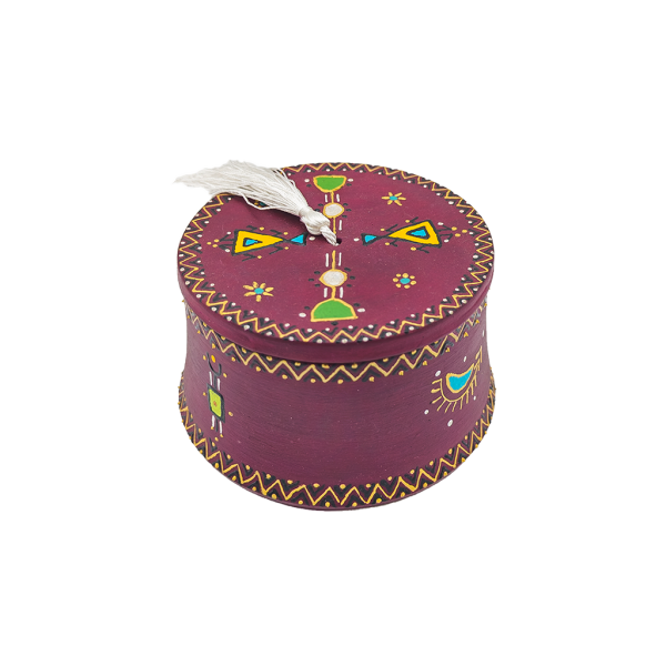 Boîte tarbouche en terre cuite