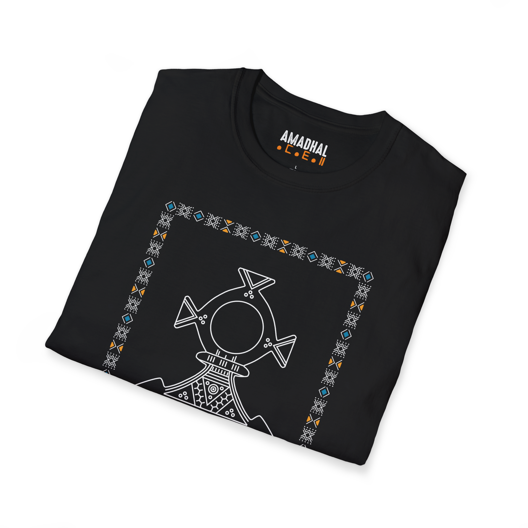 T-shirt Croix du sud Touareg 100% coton - Noir – Image 2