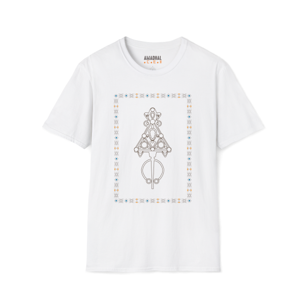 T-shirt Fibule Kabyle 100% coton - Blanc