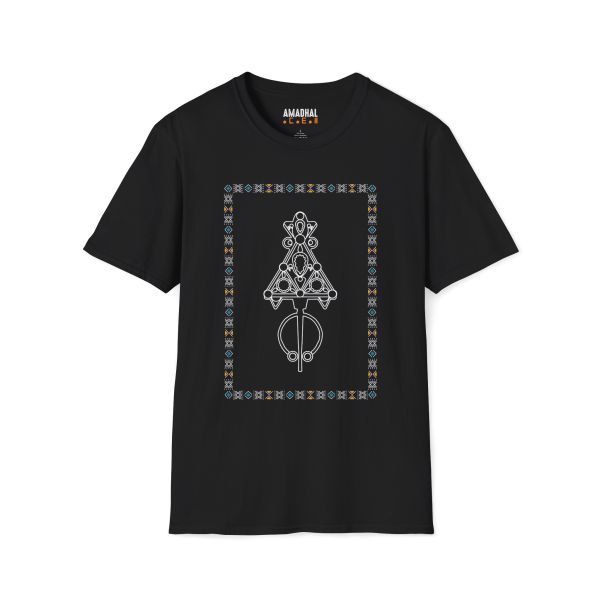 T-shirt Fibule Kabyle 100% coton - Noir