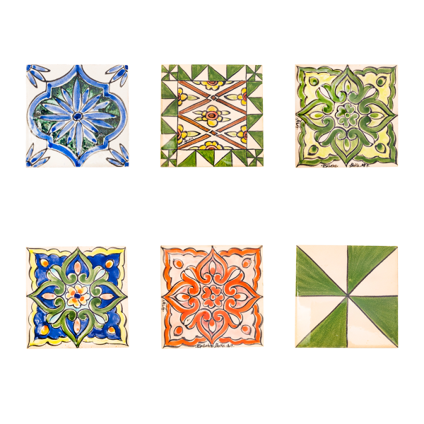 Série de 6 sous-verres zelidj