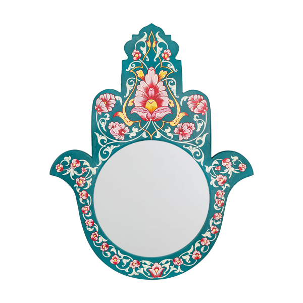 Miroir mauresque en forme de khamsa