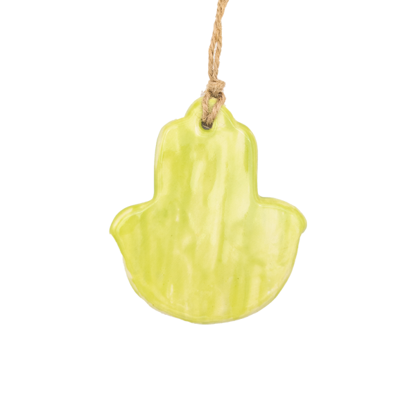 Petite khamsa décorative minimaliste en céramique