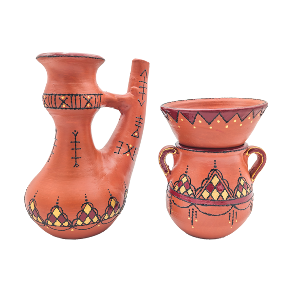 Ensemble de poteries amazigh