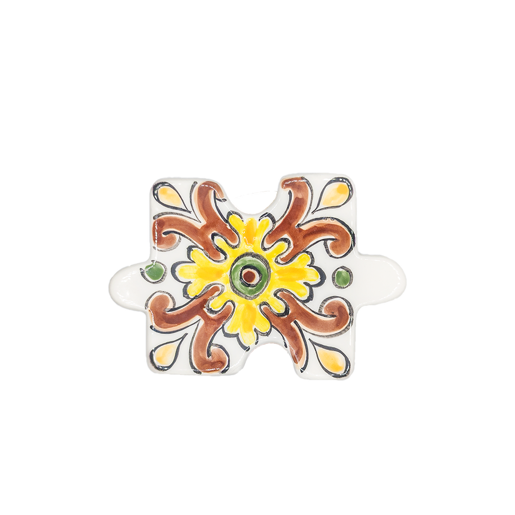 Sous verre en céramique en forme de pièce de puzzle – Image 2