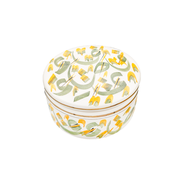 Boîte à bijoux calligraphie en céramique