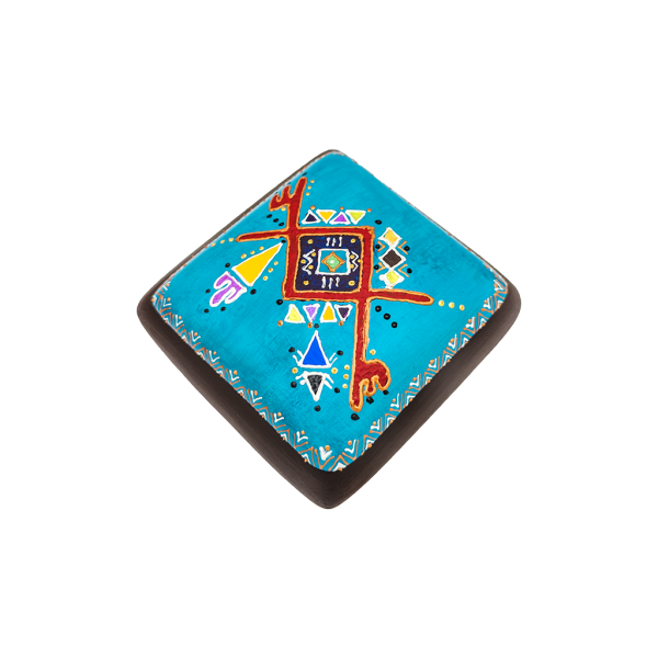 Grande boite à bijoux amazigh carrée