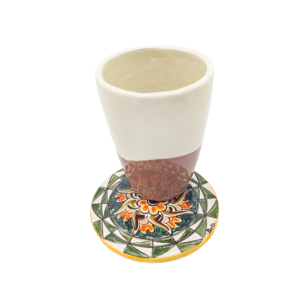 Duo sous-verre et tasse en céramique